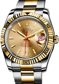 Rolex Архив Rolex Turn-O-Graph 36mm Steel and Yellow Gold 116263 Champagne