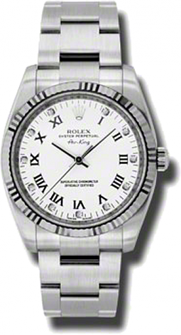 Rolex Архив Rolex Air-King 34mm Steel and White Gold 114234 wdo