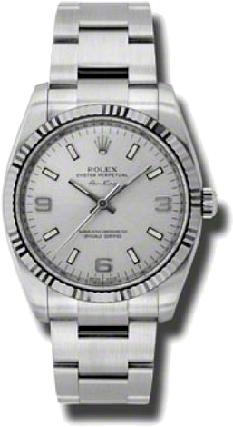 Rolex Архив Rolex Air-King 34mm Steel and White Gold 114234 slio