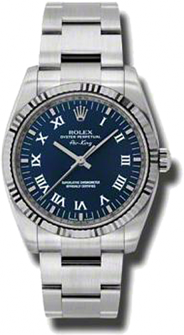 Rolex Архив Rolex Air-King 34mm Steel and White Gold 114234 blro